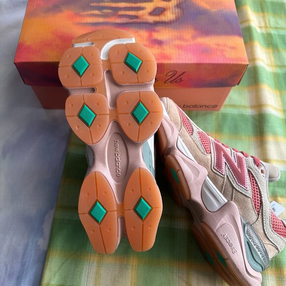 New Balance 9060 X Joe Freshgoods "Made For Us" Collaboration Sneakers In Pink. - Picture 7 of 7